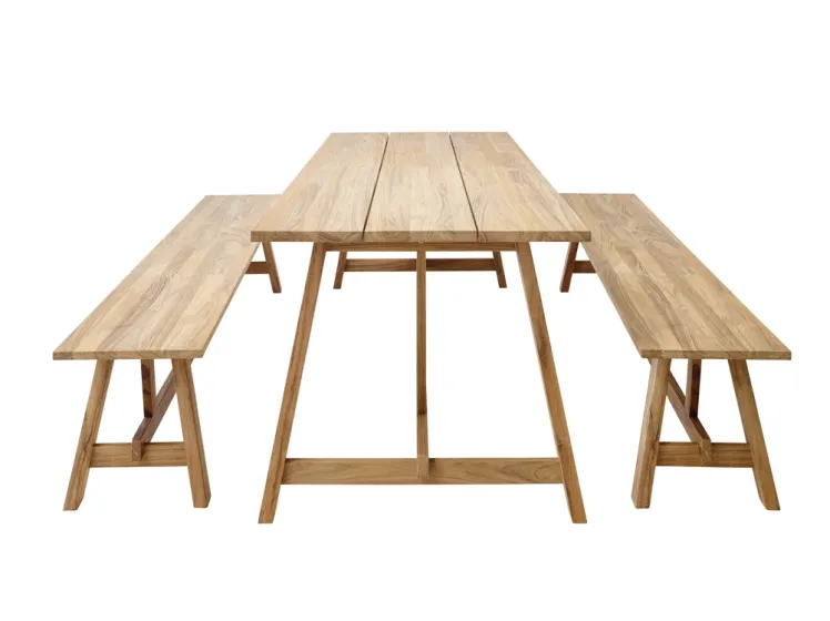 Sitzgruppe SOLPURI �Country Gartenm�bel Set 1� Teakholz, Holztisch